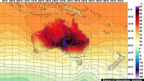 Ondas de calor na Austrália